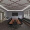 Ekena Millwork 66 56W x 66 56H x 38T Large Marrakesh Decorative Fretwork Wood Ceiling Panels, Walnut CELW67X67X0375MRKWA - alternate 3